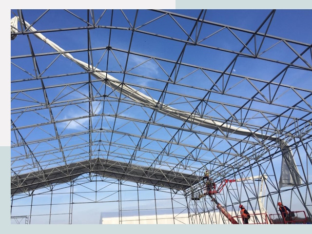 Шатровые ангары от 619 руб. в Златоусте и Челябинской области