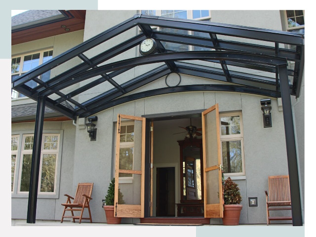 Козырьки металлические в Златоусте