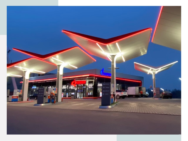 Навесы для АЗС в Златоусте